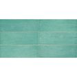 Tesoro - Maiolica 4 in. x 12 in. Ceramic Wall Tile - Acquamarine Discount