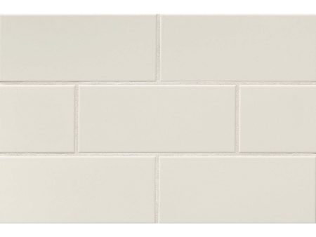 Bedrosians - Traditions 4  x 10  Ceramic Wall Tile - Matte Biscuit Supply