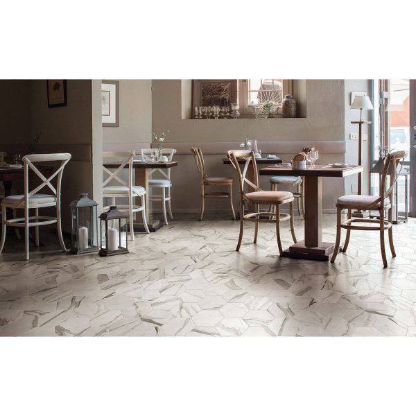 FAP Ceramiche - Roma 9 7 8  x 8.5  Porcelain Tile - Statuario Hex Online