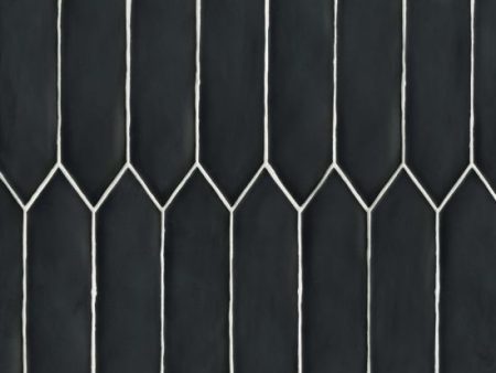 Bedrosians - Reine Collection 3  x 12  Wall Tile - Black Discount