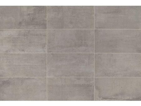 American Olean - Union Porcelain Tile 12 in. x 24 in. - Industrial Gray Online