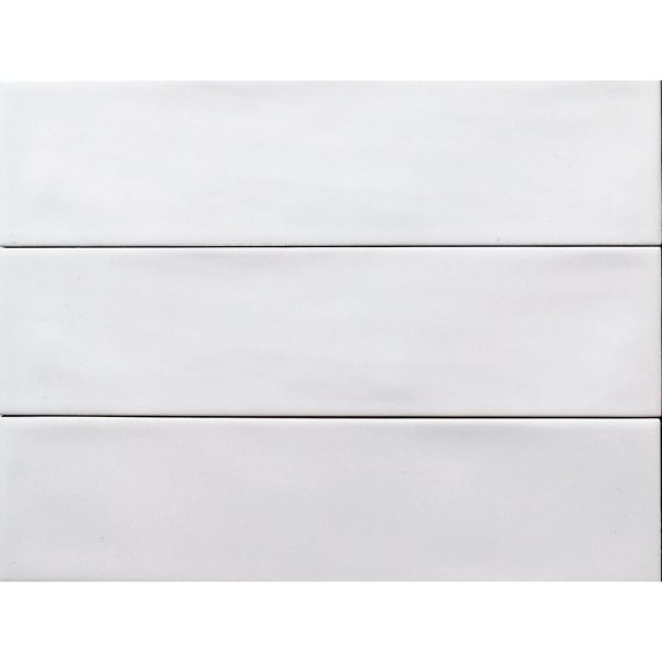 Tesoro - Albatross 3 in. x 12 in. Ceramic Wall Tile - White Cheap