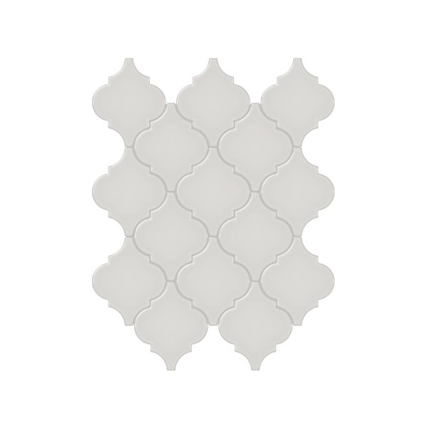 Anatolia - Soho Porcelain - Beveled Arabesque Glazed Mosaic - Halo Grey Glossy Fashion