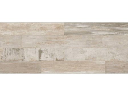 Landmark Ceramics Re-True 8 in. x 40 in. Porcelain Floor Tile - White Hot on Sale