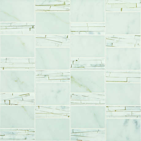 Daltile - Carrara White Abstract Mosaic - Polished Online now