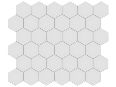 Anatolia - Soho Porcelain - 2 in. Hexagon Glazed Mosaic - Gallery Grey Matte Online