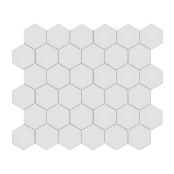 Anatolia - Soho Porcelain - 2 in. Hexagon Glazed Mosaic - Gallery Grey Matte Online