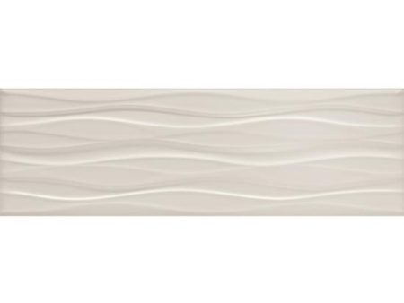 American Olean Visual Impressions Wall Tile - Multi Wave - Gray Supply