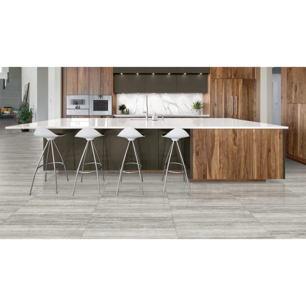 Anatolia - La Marca Glazed Porcelain 24 in. x 48 in. Honed Tile - Travertino Instrata Supply