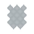 Anatolia - Soho Porcelain - Beveled Arabesque Glazed Mosaic - Cloud Blue Glossy Fashion