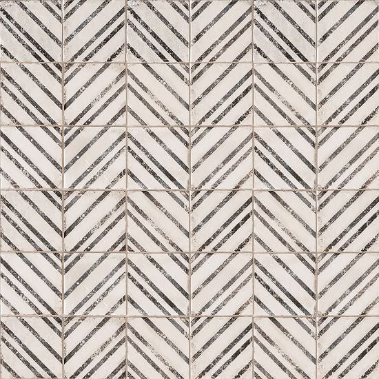 Bedrosians Tile & Stone - Vivace 4  x 4  Decorative Tile - Rice Incline Online Hot Sale