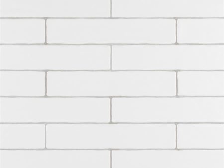 SomerTile - Chester 2  x 10  Subway Tile - Matte Bianco Online now