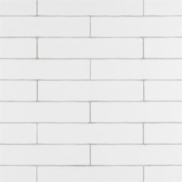 SomerTile - Chester 2  x 10  Subway Tile - Matte Bianco Online now