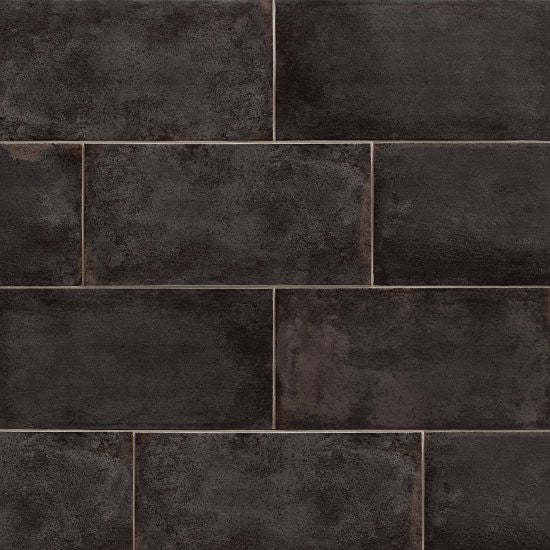 Bedrosians Tile & Stone - Vivace 9  x 18  Field Tile - Caviar Hot on Sale