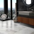 Lungarno Ceramics - Disk 12 in. x 24 in. Porcelain Tile - Grey Cheap