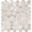 Anatolia Mayfair 1.25 in. x 1.25 in. HD Porcelain Hexagon Mosaics - Stella Argento (Polished) Online Sale