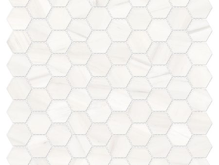 Anatolia Mayfair 1.25 in. x 1.25 in. HD Porcelain Hexagon Mosaics - Suave Bianco (Polished) on Sale