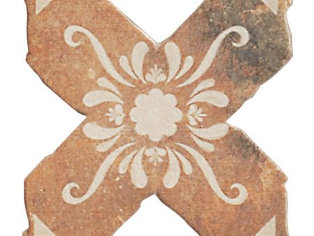 Soci Tile - Terra Cotta Series - 6  x 6  Wall Tile - Cross Temple Fire Online Hot Sale