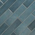 MSI - Renzo - 3 in. x 12 in. Subway Tile - Denim Discount