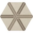 Daltile - Bee Hive 24 in. x 20 in. Porcelain Tile - Warm Plot Cheap