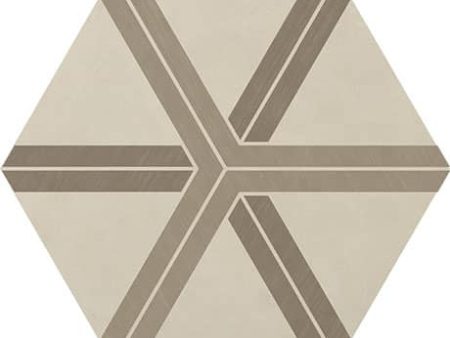 Daltile - Bee Hive 24 in. x 20 in. Porcelain Tile - Warm Plot Cheap