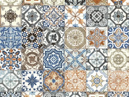 Anatolia - Marrakesh HD 8 in. x 8 in. Glossy Porcelain Tile - Color Mix For Discount