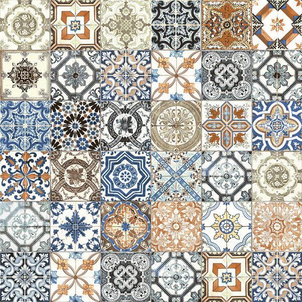 Anatolia - Marrakesh HD 8 in. x 8 in. Glossy Porcelain Tile - Color Mix For Discount