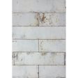 Tesoro Decorative Collection - Grunge Ceramic 3 in. x. 12 in. Wall Tile - Iron For Sale