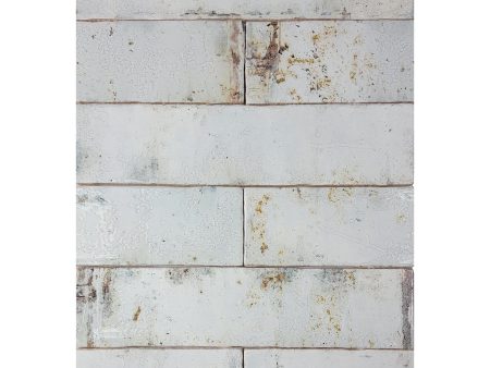 Tesoro Decorative Collection - Grunge Ceramic 3 in. x. 12 in. Wall Tile - Iron For Sale