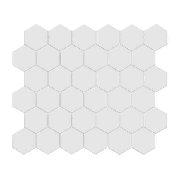 Anatolia - Soho Porcelain - 2 in. Hexagon Glazed Mosaic - Vintage Grey Matte For Discount