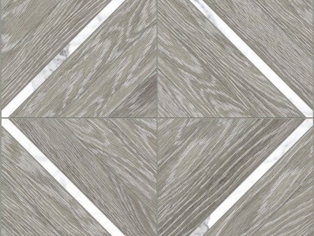 Anatolia Aspen 16 in. x 16 in. HD Porcelain Marquetry Mosaics - Beachcomber with Statuario Online Hot Sale