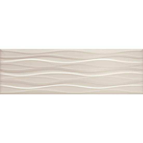 American Olean Visual Impressions Wall Tile - Multi Wave - Beige Online now