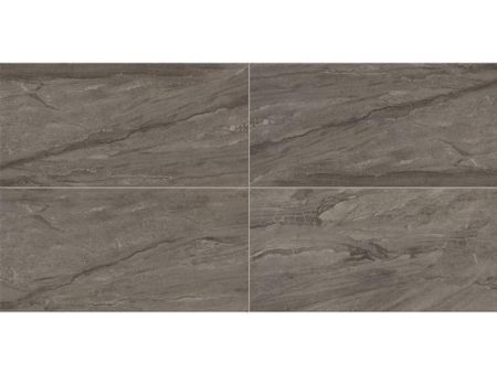 American Olean - Impresa 12 in. x 24 in. Ceramic Tile - Charcoal Cheap