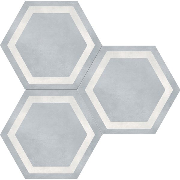 Anatolia - Form HD 7 in. x 8 in. Hexagon Frame Porcelain Tile - Tide Online Sale