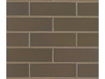 Bedrosians Tile & Stone - Zenia 2  x 6  Matte Floor & Wall Mosaic - Umbra Cheap