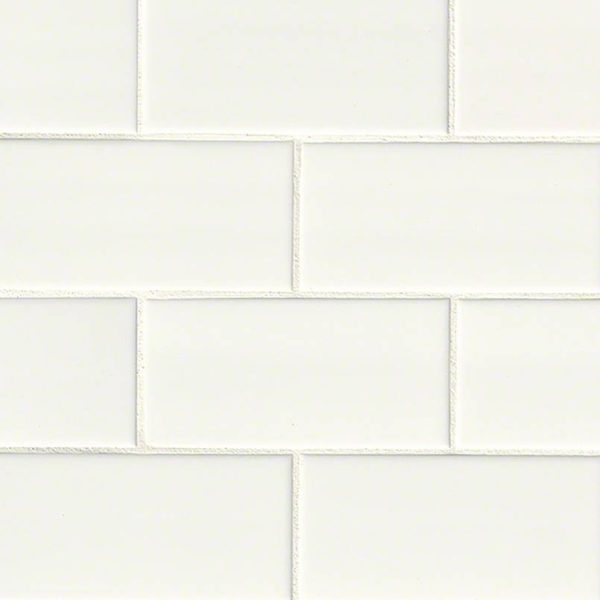 MSI - Domino - 3 in. x 6 in. White Subway Tile For Sale