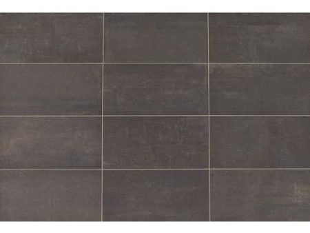 American Olean - Union Porcelain Tile 12 in. x 24 in. - Black Nickel Fashion