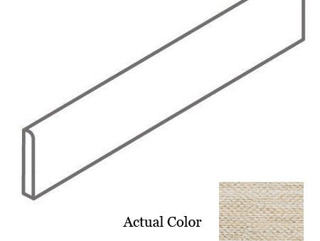 Tesoro - Craft 3 in. x 24 in. Porcelain Bullnose Tile - Yarn For Discount