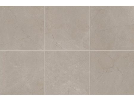 Marazzi - Classentino Marble 24 in. x 24 in. Porcelain Tile - Coliseum Gray Polished on Sale