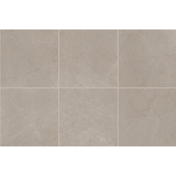 Marazzi - Classentino Marble 24 in. x 24 in. Porcelain Tile - Coliseum Gray Polished on Sale