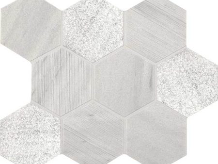 American Olean - Ascend Natural Stone 4  Hexagon Mosaic - Candid Heather Online Sale