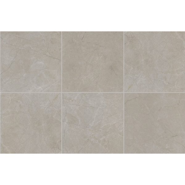 Marazzi - Classentino Marble 24 in. x 24 in. Porcelain Tile - Coliseum Gray Matte For Sale