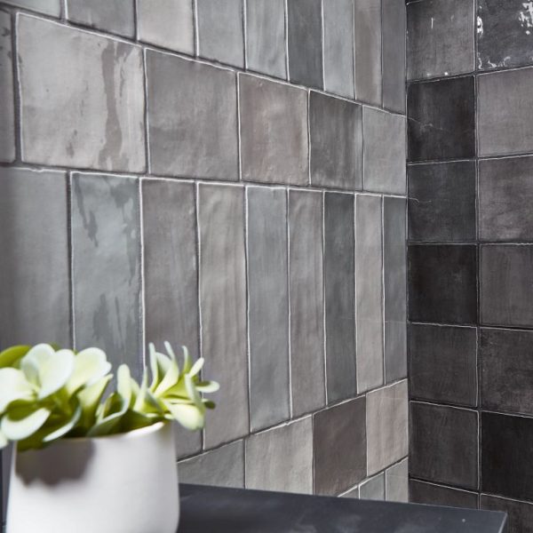 Arizona Tile - Flash 5  x 5  Ceramic Wall Tile - Cool Grey Hot on Sale