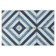 Lungarno Ceramics - Retrospectives 8 in. x 8 in. Ceramic Tile - Royal Blues Cheap