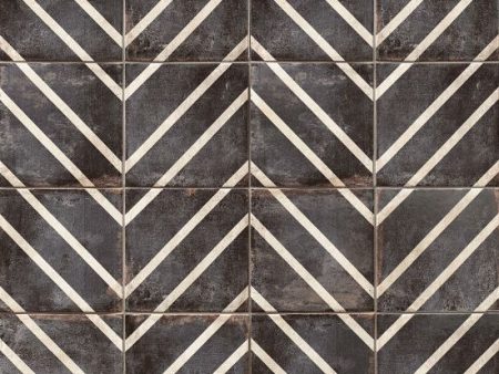 Bedrosians Tile & Stone - Vivace 9  x 9  Decorative Tile - Caviar Peak Discount