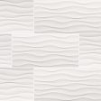 MSI - Dymo Wavy White 12 in. x 24 in. Ceramic Wall Tile Discount