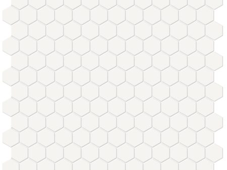 Anatolia - Soho Porcelain - 1 in. Hexagon Glazed Mosaic - Canvas White Matte Online now