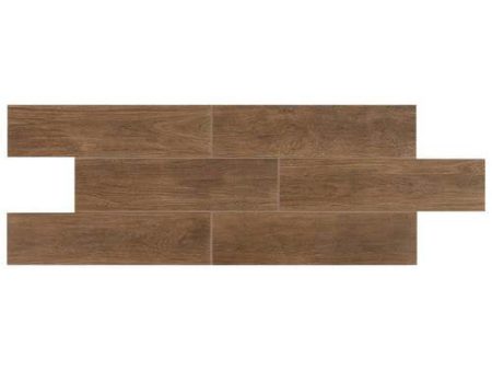 Daltile Willow Bend 6 in. x 36 in. Glazed Porcelain Floor Tile - Dark Brown Supply