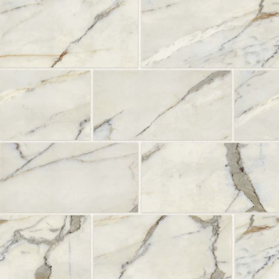 Bedrosians - Classic 2.0 12  x 24  Floor & Wall Tile - Calacatta Oro Matte For Cheap