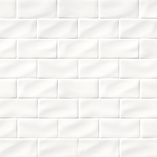 MSI - Highland Park - 3 in. x 6 in. Whisper White Subway Tile Online now